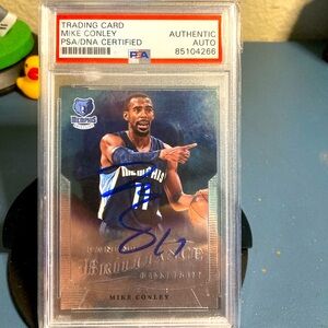 2012-13 MIKE CONLEY on card auto